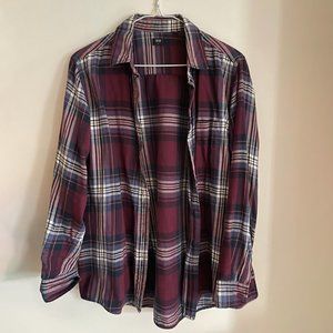 Uniqlo Plaid Button Down - Medium
